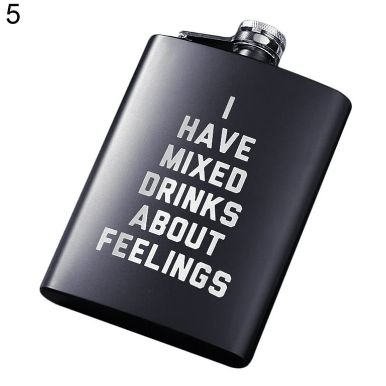 8oz Men of Letters Stainless Steel Flask 8oz Men of Letters Stainless Steel Flask