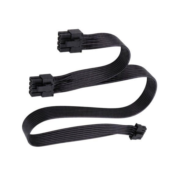Flat 12VHPWR To Double 8PIN GPU Power Cable Easy Installation For Computer 8Pin GPU Power Cable