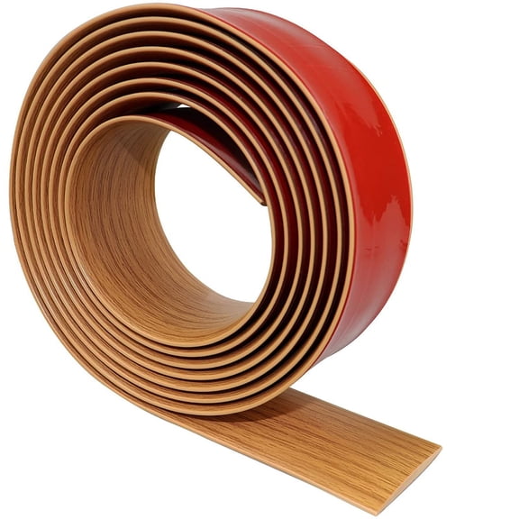 Flat 20ft Wood Grain B Vinyl Floor Transition Trim Strip