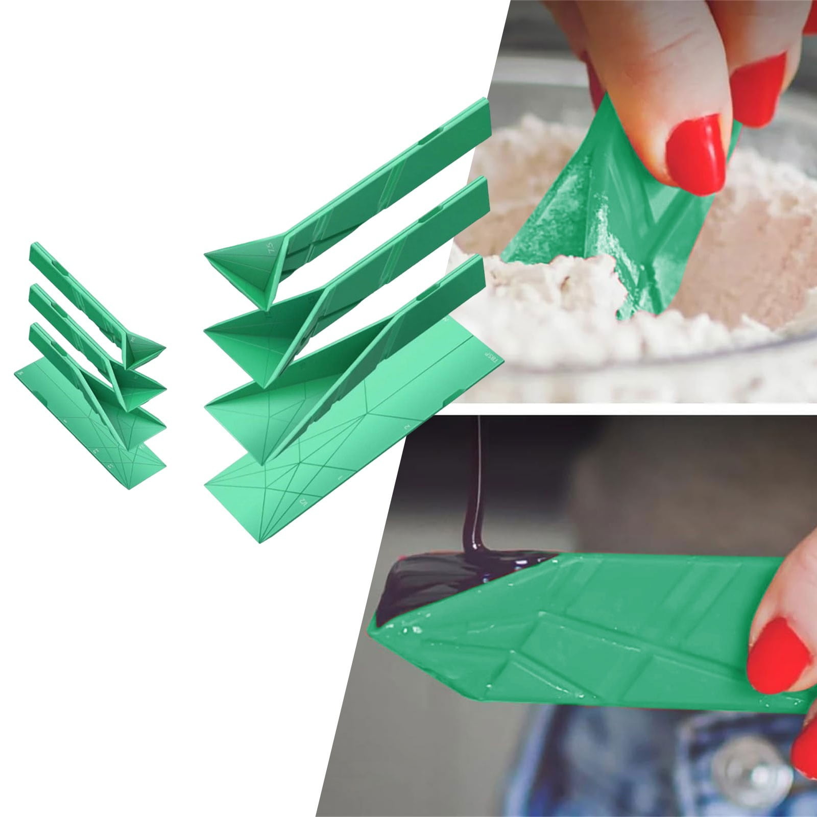 Platte 3-in-1 Opvouwbare Magnetische Maatlepels Platte 3-in-1 Opvouwbare Magnetische Maatlepels