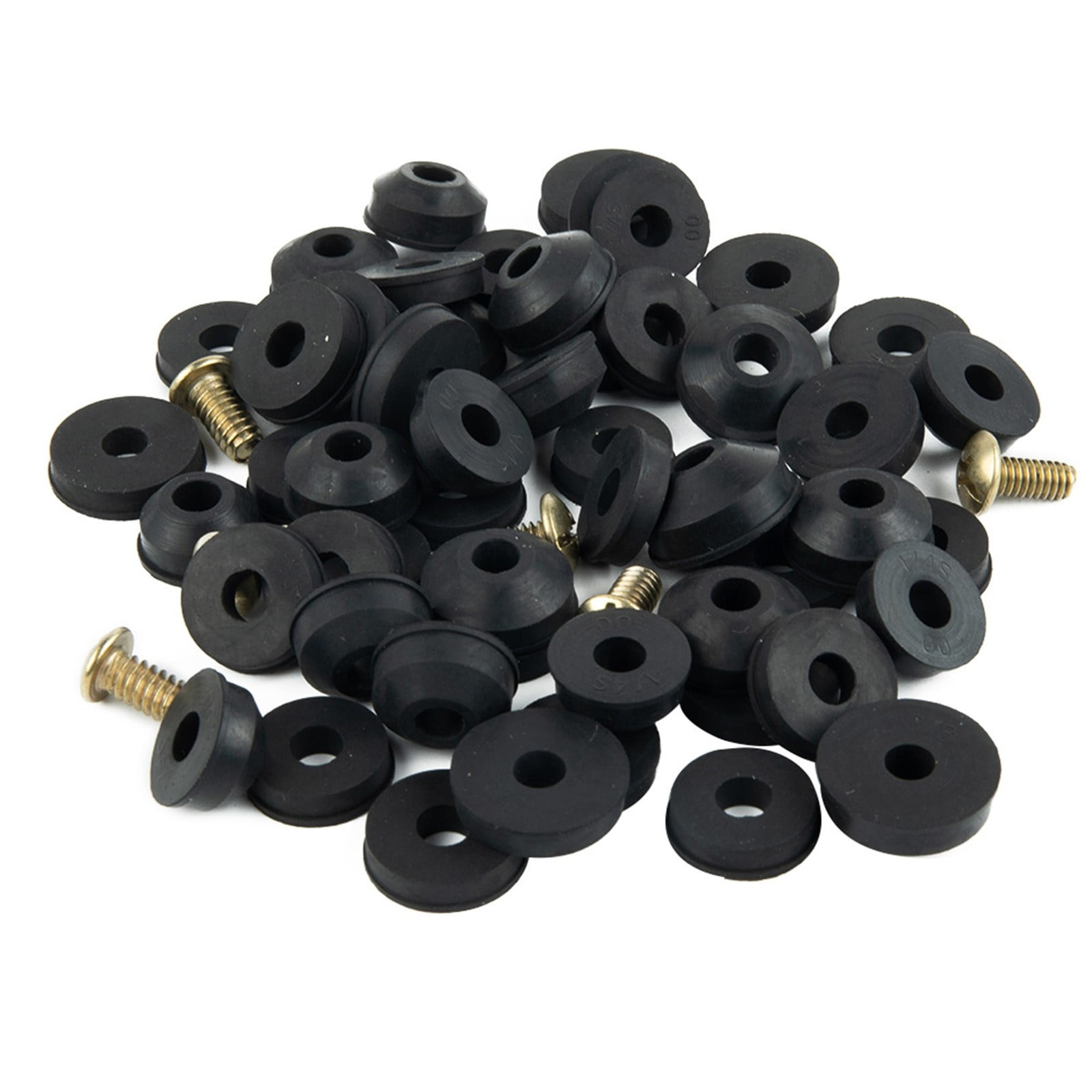 Flat And Beveled Faucet Washers And Brass Bibb Screws Assortment