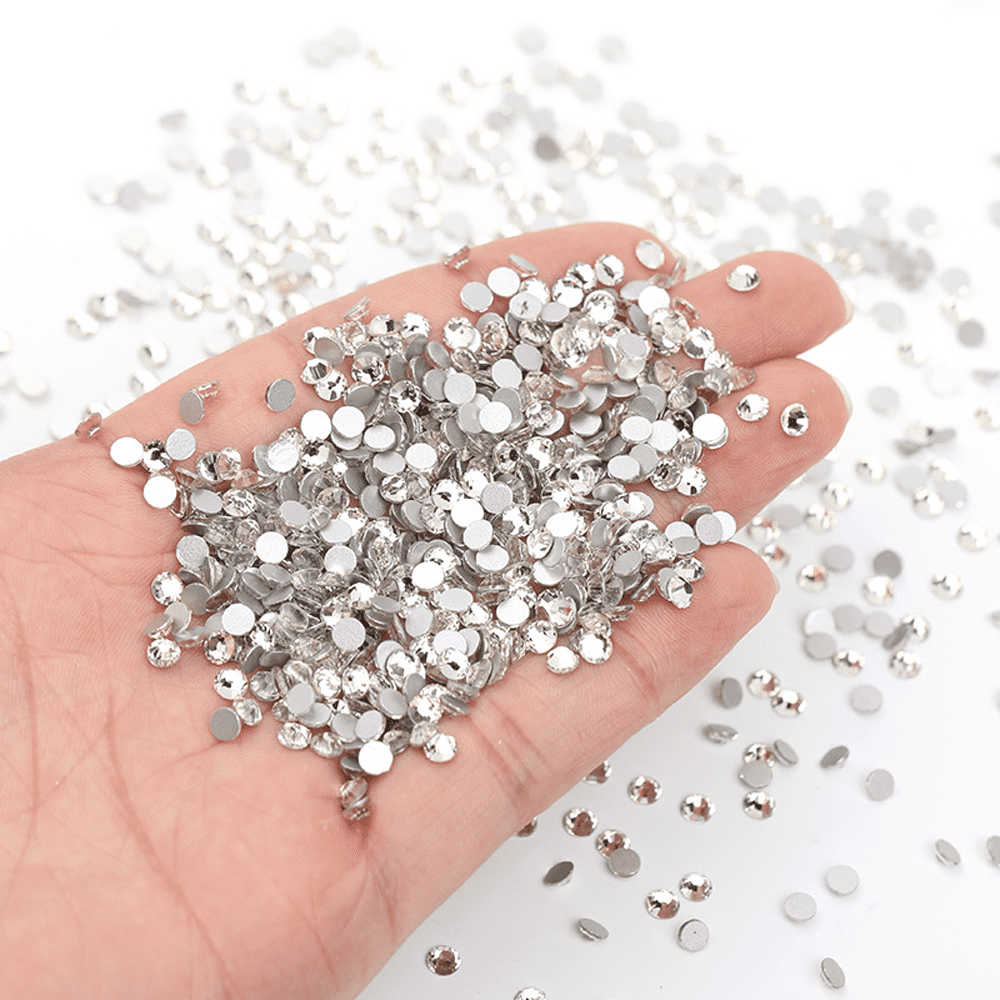Clear Tiny Flat Back Crystal Rhinestones for DIY Crafts Clothes