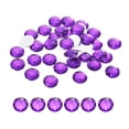 thumbnail image 1 of Flat Back Round Acrylic Rhinestones,10mm Purple Flatback Crystal Rhinestones for Crafts Clothes Shoes DIY 100Pcs, 1 of 6