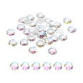 thumbnail image 1 of Flat Back Round Acrylic Rhinestones,10mm Starry Sky Flatback Crystal Rhinestones for Crafts Clothes Shoes DIY 100Pcs, 1 of 6