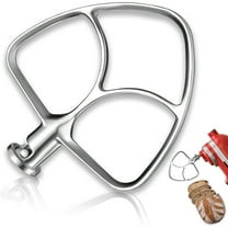 Flat Beater Compatible with KitchenAid 4.5-5 Quart Tilt-Head Stand Mixer,Stainless Steel Paddle Attachments Fits for Classic,Classic Plus and Artisan Mixer K45SS,KSM75,KSM90,KSM110,Mixing Accessories