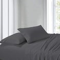 thumbnail image 1 of Flat Bed Sheet 100% Egyptian Cotton [ Dark Grey Stripe - King Size] Breathable, Easy to Wash 800 Thread Count 3Pc Flat Sheets - 102 Inches x 108 Inches, 1 of 4