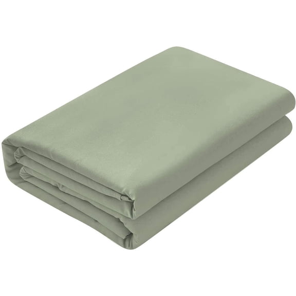 Flat Bed Sheet 100% Egyptian Cotton [ Sage Solid - Queen Size] Breathable, Easy to Wash 800 Thread Count 1Pc Flat Sheets - 92 Inches x 102 Inches