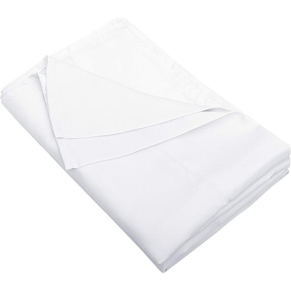 Flat Bedding Sheet, Ultra Soft Microfiber Bed Flat Sheet, Classic and Durable, Wrinkle, Fade, Stain Resistant