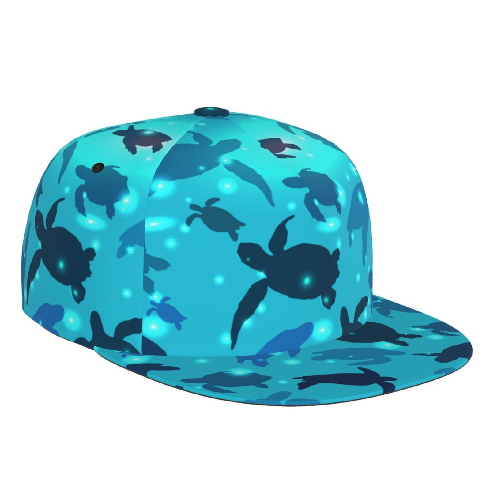 Flat Bill Baseball Cap - World Turtle Day Adjustable Snapback Hat for ...