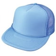 thumbnail image 1 of Flat Bill Blank Two Tone 5 Panel Mesh Foam Trucker Snapback Hats Caps Unisex, 1 of 16