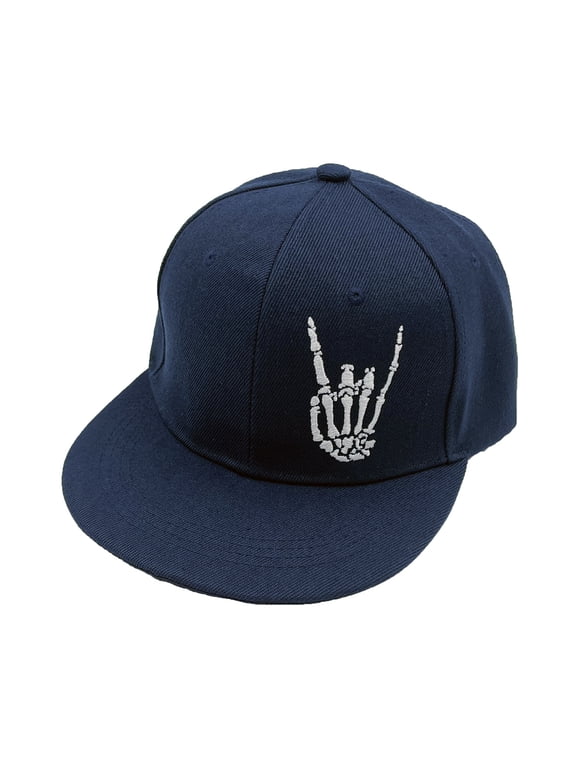Flat Bill Hats Snapback Hat Brim Baseball Cap for Men Adjustable