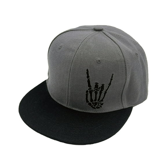 Flat Bill Hats Snapback Hat Brim Baseball Cap for Men Adjustable