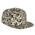 thumbnail image 1 of Flat Bill Trucker Hats for Women Men - Abstract Black White Camouflage Adjustable Flat Baseball Cap Snapback Hats Dad Hats for Men, 1 of 7