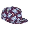 thumbnail image 1 of Flat Bill Trucker Hats for Women Men - Blue Koala Butterfly Adjustable Flat Baseball Cap Snapback Hats Dad Hats for Men, 1 of 7