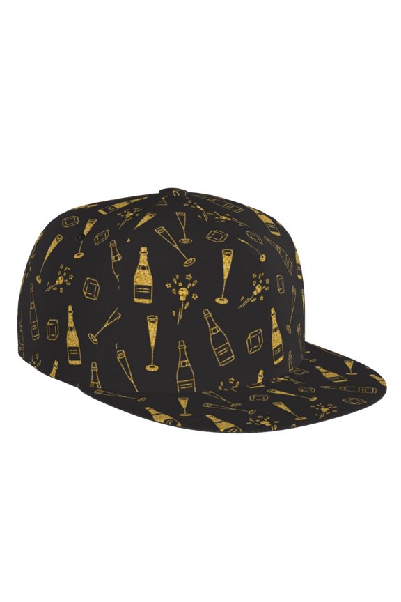 Flat Bill Trucker Hats for Women Men - Bottles Adjustable Flat Baseball Cap Snapback Hats Dad Hats for Men