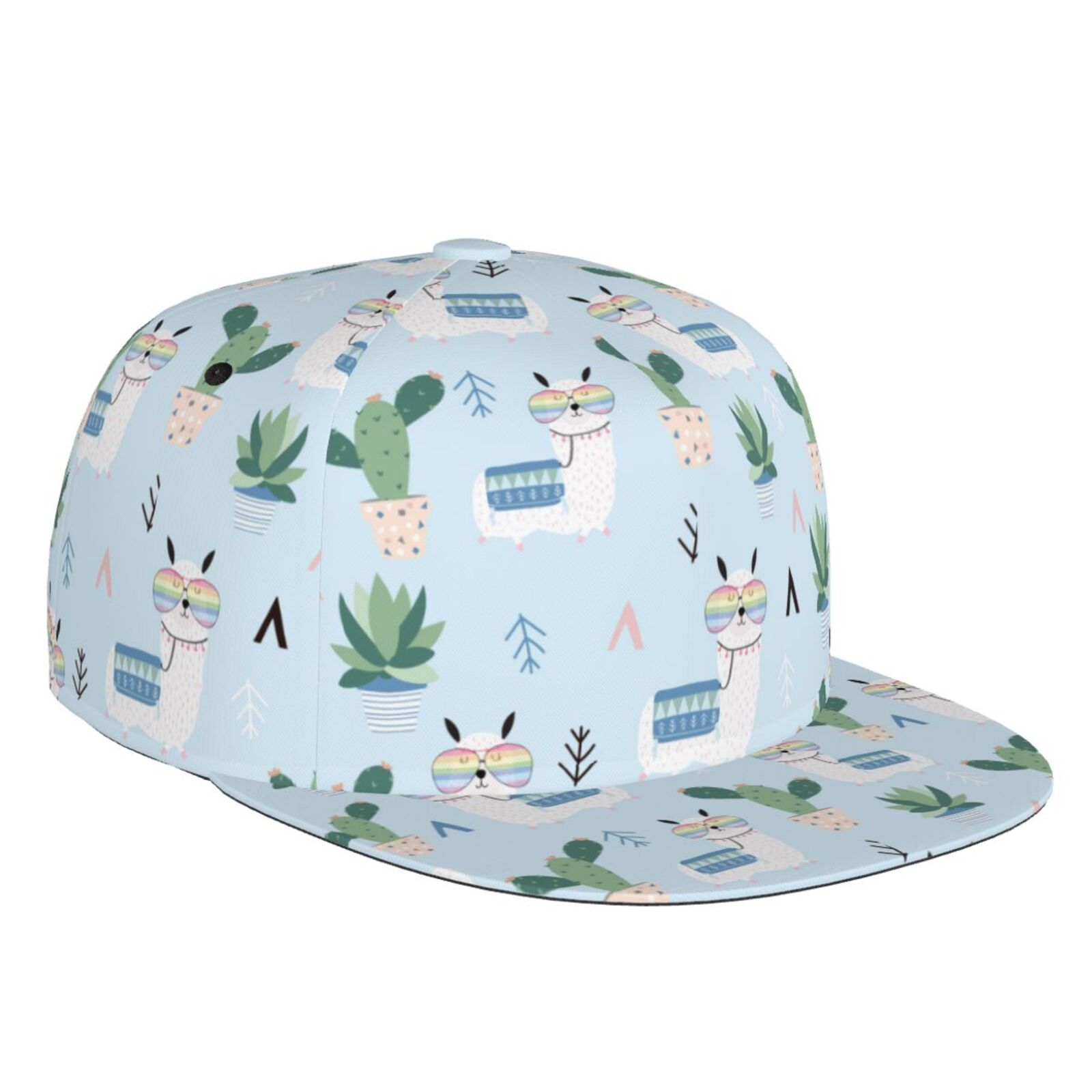 TOP HEADWEAR Floral Print Trucker Hat - Adjustable Snapback, Flat Bill, Mesh Back, One Size Fits Most - View #7