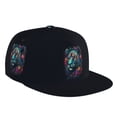 thumbnail image 1 of Flat Bill Trucker Hats for Women Men - Colorful Flower Tiger Adjustable Flat Baseball Cap Snapback Hats Dad Hats for Men, 1 of 7