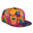 thumbnail image 1 of Flat Bill Trucker Hats for Women Men - Colorful Parrot Jungle Dream A Adjustable Flat Baseball Cap Snapback Hats Dad Hats for Men, 1 of 7