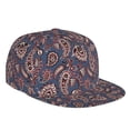 thumbnail image 1 of Flat Bill Trucker Hats for Women Men - Paisley Pattern No.90110 Adjustable Flat Baseball Cap Snapback Hats Dad Hats for Men, 1 of 7