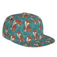 thumbnail image 1 of Flat Bill Trucker Hats for Women Men - Tribal Fox Adjustable Flat Baseball Cap Snapback Hats Dad Hats for Men, 1 of 7