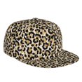thumbnail image 1 of Flat Bill Trucker Hats for Women Men - black brown Leopard trendy Adjustable Flat Baseball Cap Snapback Hats Dad Hats for Men, 1 of 7