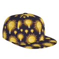 thumbnail image 1 of Flat Bill Trucker Hats for Women Men - ider Light Bulb Pattern Adjustable Flat Baseball Cap Snapback Hats Dad Hats for Men, 1 of 7