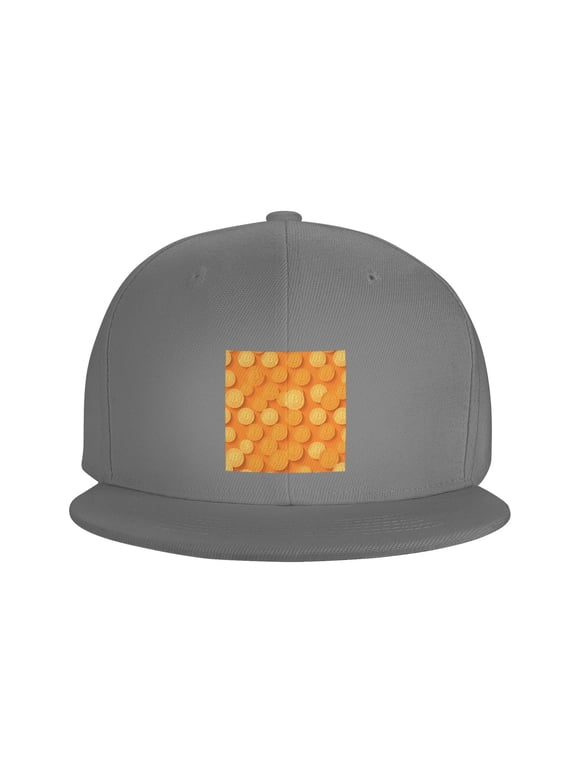 Flat Bill Visor Classic Snapback Hat Bitcoin Rich Adjustable Baseball Cap for Men Women Gray