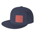 thumbnail image 1 of Flat Bill Visor Classic Snapback Hat Christmas Pattern Adjustable Style Baseball Cap, 1 of 7