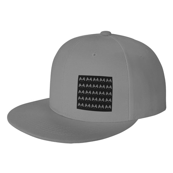 Flat Bill Visor Classic Snapback Hat Racing Checkered Flag Adjustable Style Baseball Cap