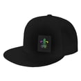 thumbnail image 1 of Flat Bill Visor Classic Snapback Hat Roots New Orleans Adjustable Style Baseball Cap, 1 of 7