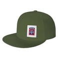 thumbnail image 1 of Flat Bill Visor Classic Snapback Hat Us Army Retro 82nd Airborne Division Adjustable Style Baseball Cap, 1 of 7