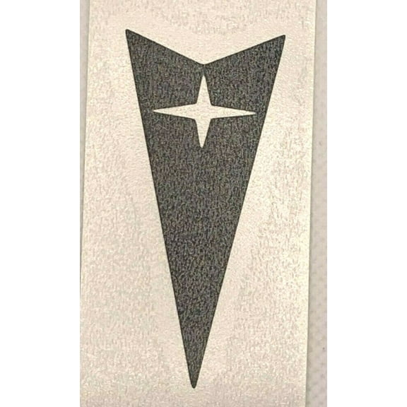 Flat Black Front Arrowhead Emblem Overlay Decal 2008-2009 Pontiac G8 Models