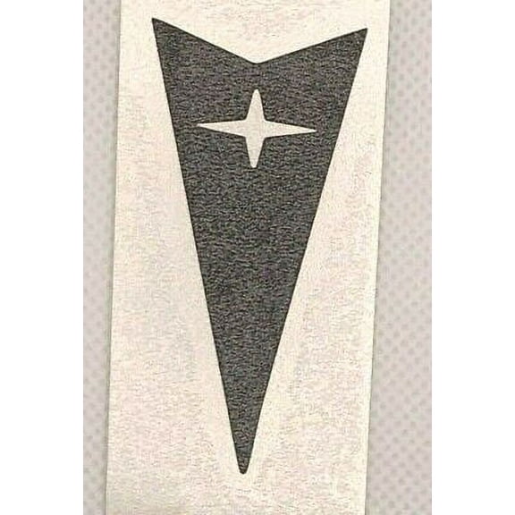 Flat Black Rear Arrowhead Emblem Overlay Decal 2004-2006 Pontiac GTO Models