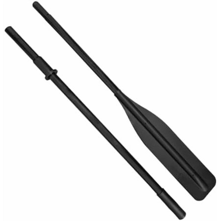 Flat Blade Boat Oars with Oar Locks 2 Pieces Detachable (1 Pair)
