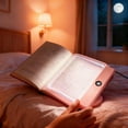 thumbnail image 1 of Flat Book Light, Rechargeable LED Reading Light with 3 Colors & Timer, Dimmable Full Page Panel Clip-On Light for Reading in Bed at Night, 1 of 7