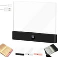 thumbnail image 1 of Flat Book Light without Battery,1200mAh Rechargeable & Dimmable Full-Page Reading Light,Features 3 Eye-Protecting Colors (Warm/Neutral/White Light) and Smart Timer,Perfect Portable Clip Lamp, 1 of 7