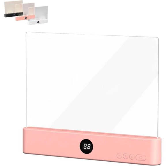 Flat Book Light without Battery,Rechargeable LED Reading Light with 1200mAh,3 Color Modes (White/Neutral/Warm),Eye-Caring HD Lens,Dimmable Full Page Panel & Timer,Portable Clip Lamp for Bed