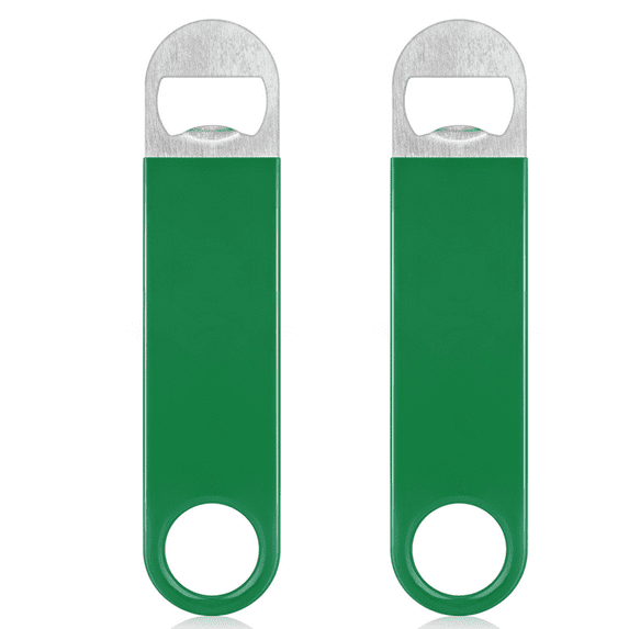 Flat Bottle Opener - Bottle Opener for Bartender - Beer Bottle Opener - Vinyl Rubber Coated Handle