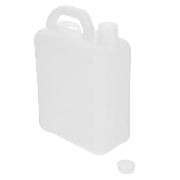 Flat Bottle Packaging Bucket Oil Container Plastic Kettle Bottles Storage Containers Liquid Glue Pot White