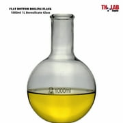 Flat Bottom Boiling Flask Florence Flask Borosilicate Glass 1000ml 1L