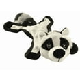 thumbnail image 1 of SteelDog Flat Bumpy Raccoon Plush Dog Toy, Squeaker Dog Toy, Tennis Ball Head, Rope Body, Crinkles for Interactive Play, 1 of 4