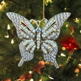 thumbnail image 1 of Flat Butterfly Christmas Hanging Decorations - Acrylic Butterfly Ornaments, Festive Christmas Home Decor, Souvenir Gifts, Colorful Butterfly Xmas Tree Ornament, 3*3.5in/7.6*9cm, E, 1 of 5