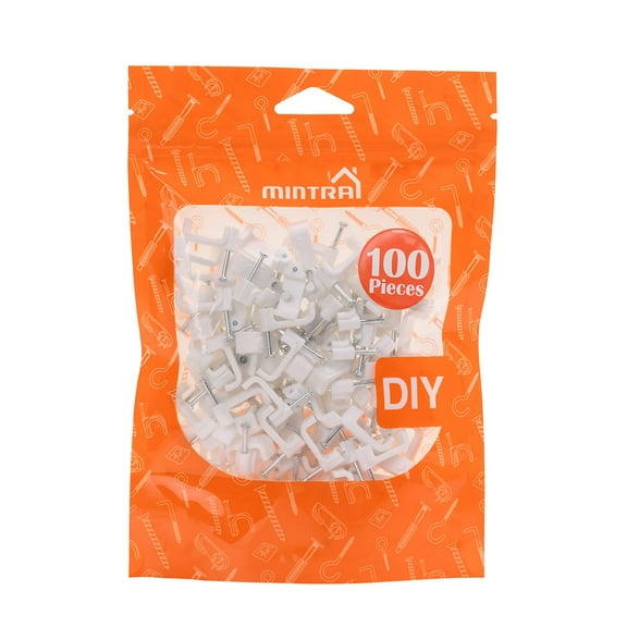 Flat Cable Clip-12 - White