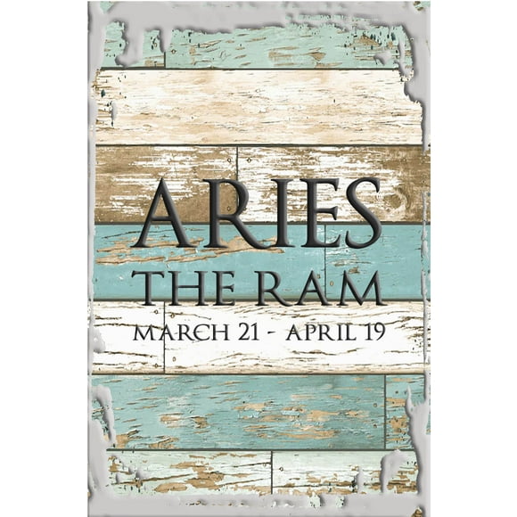 Flat Canvas Wall Art Print Aries the ram Mar 21-Apr 19 zodiac sign astrology White Wall Art Decor Funny Gift 12 x 16