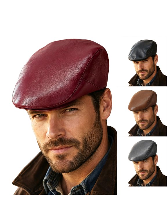 Flat Cap For Men Beret Style Casual Driving Hat Adjustable Soft Wool Blend Baseball Cap For Everyday Wear And Parties