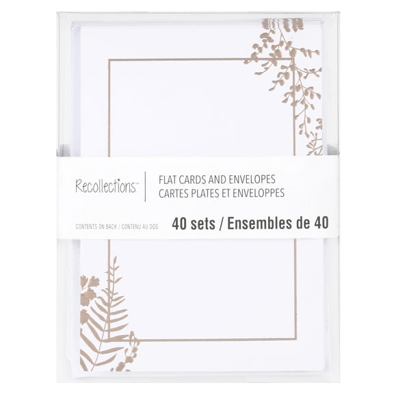 Flat Cards & Envelopes by Recollections - 3.5" x 4.87"