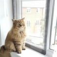 thumbnail image 1 of Flat Cats Window protection for Cats White Mesh White Fixings Pack of Two Screens the same size, 1 of 5