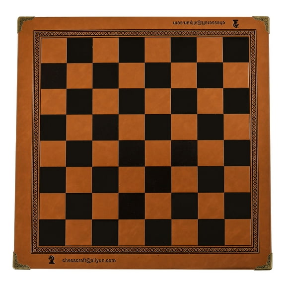 Flat Chess Board International Synthetic PU Leather Chessboard Classic Chess Games Accessories Folding Board Chess Game