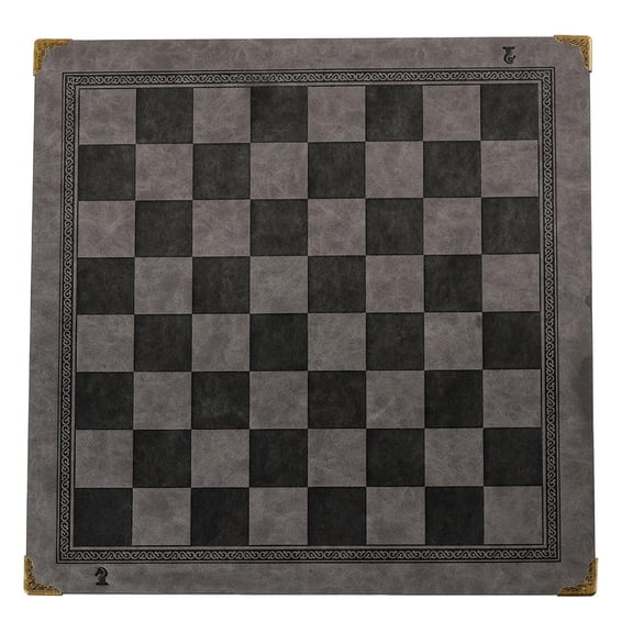 Flat Chess Board International Synthetic PU Leather Chessboard Classic Chess Games Accessories Folding Board Chess Game