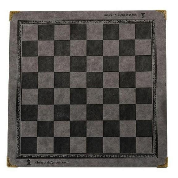 Flat Chess Board International Synthetic PU Leather Chessboard Classic Chess Games Accessories Folding Board Chess Game